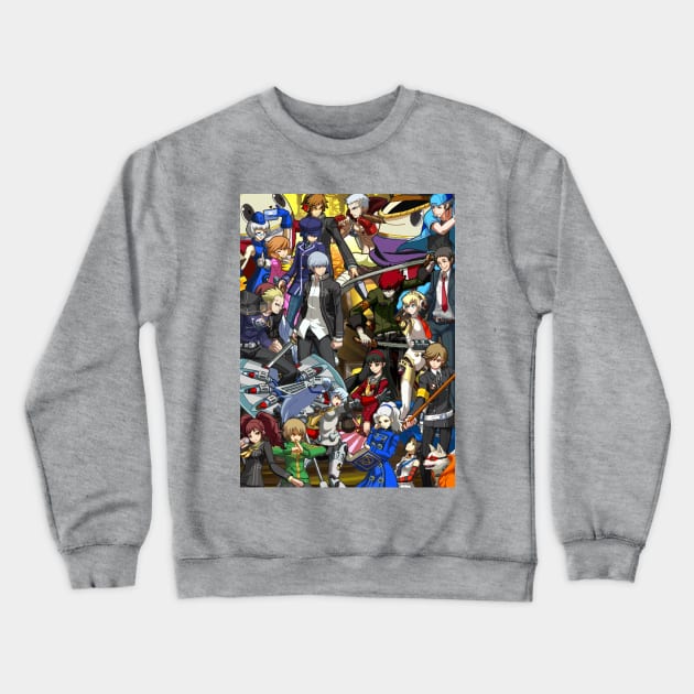 Persona 4 Arena Ultimax - Fight! Crewneck Sweatshirt by Vino